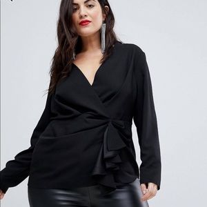 ASOS Women’s Black Blouse  size 18 NWT